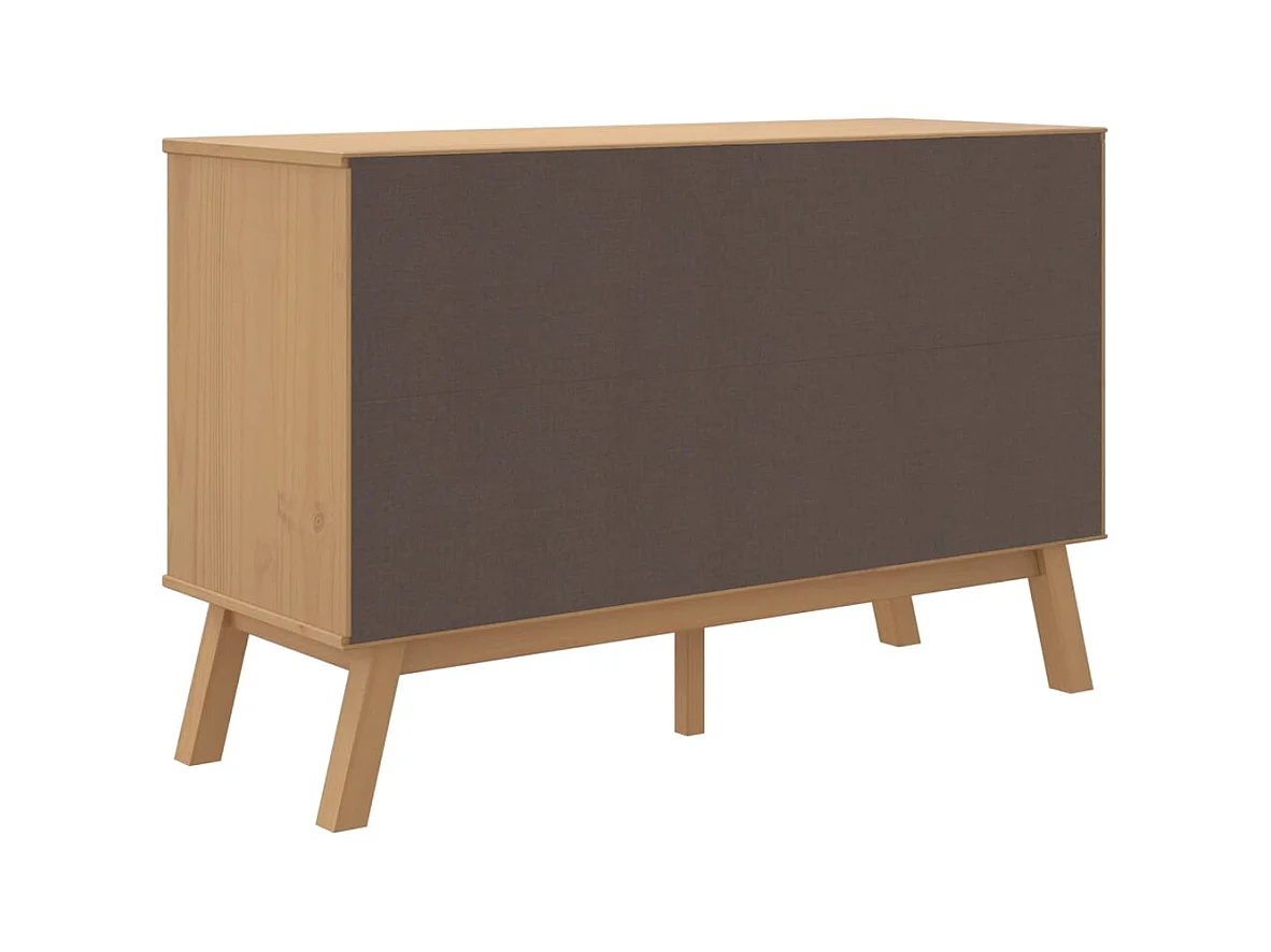 Buffet OLDEN marron 114x43x73,5 cm bois massif de pin