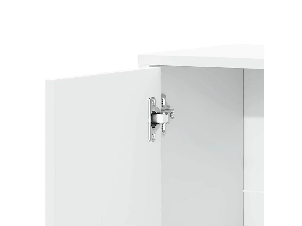 Buffet blanc 60x31x70 cm bois d'ingénierie