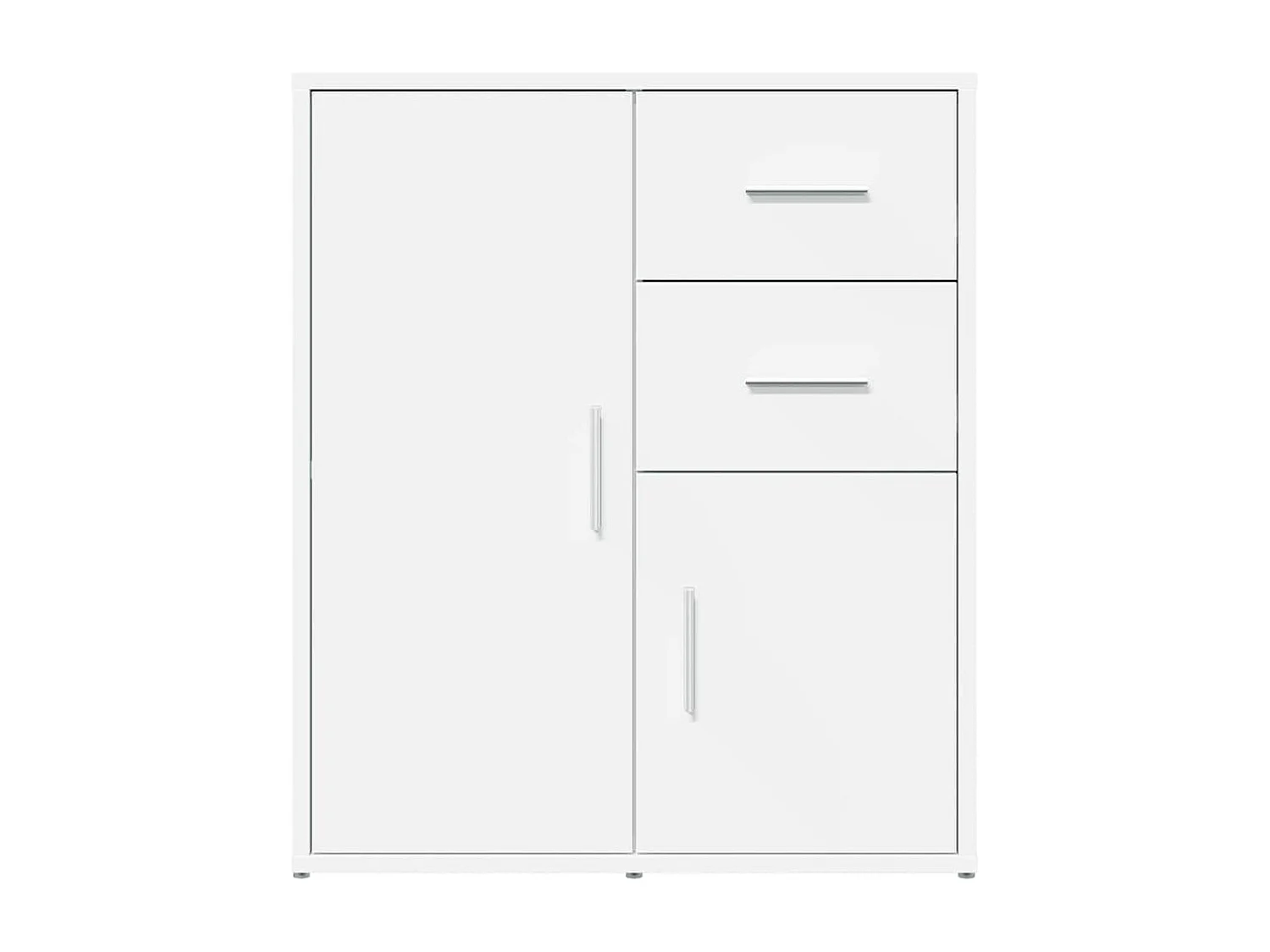 Buffet blanc 60x31x70 cm bois d'ingénierie