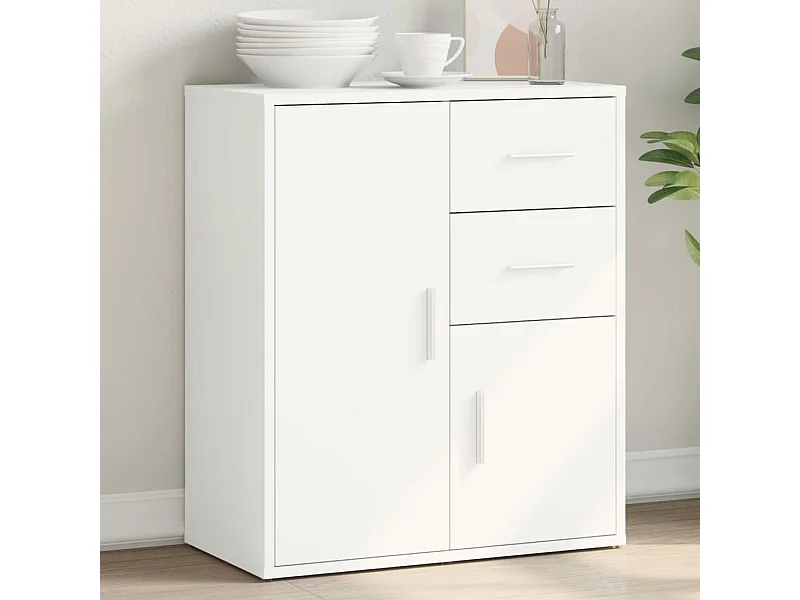 Weißes Sideboard 60x31x70 cm Holzwerkstoff