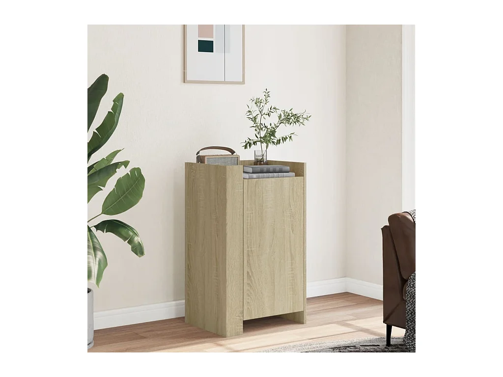 Buffet chêne sonoma 45x35x75 cm bois d'ingénierie