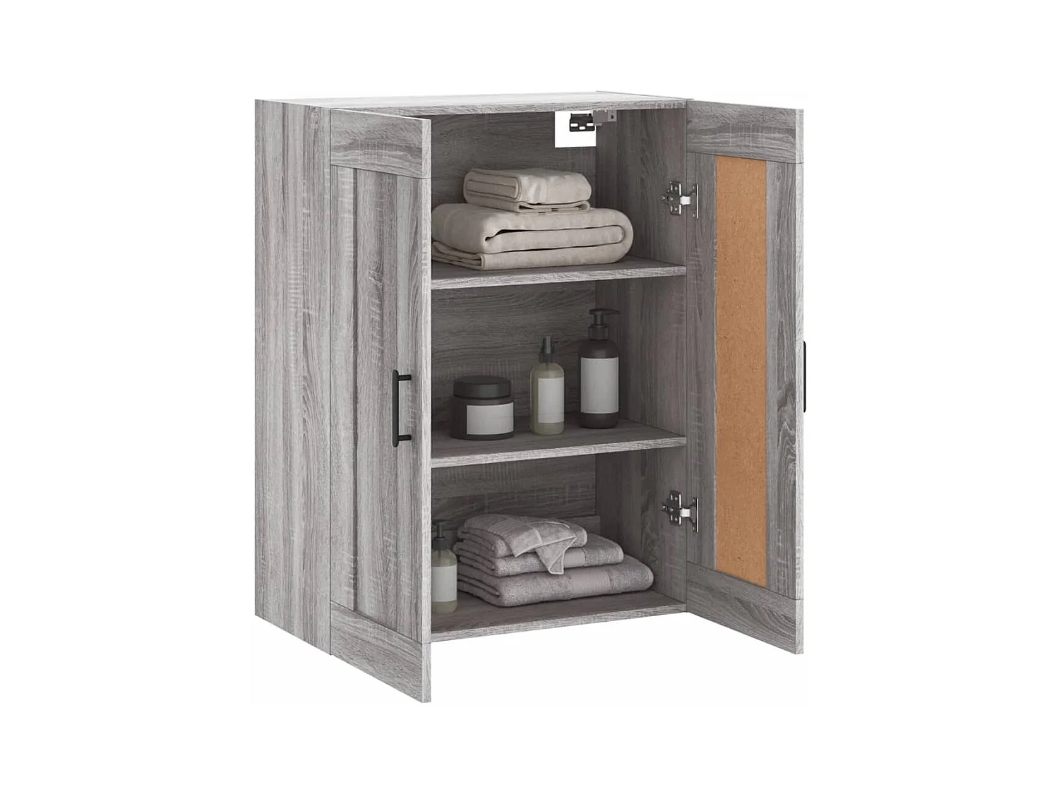 Armoire murale sonoma gris 69,5x34x90 cm bois d'ingénierie