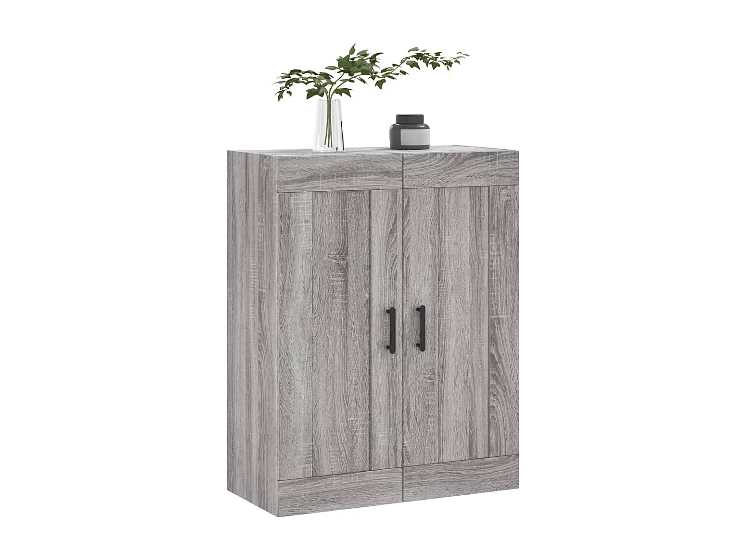 Armoire murale sonoma gris 69,5x34x90 cm bois d'ingénierie