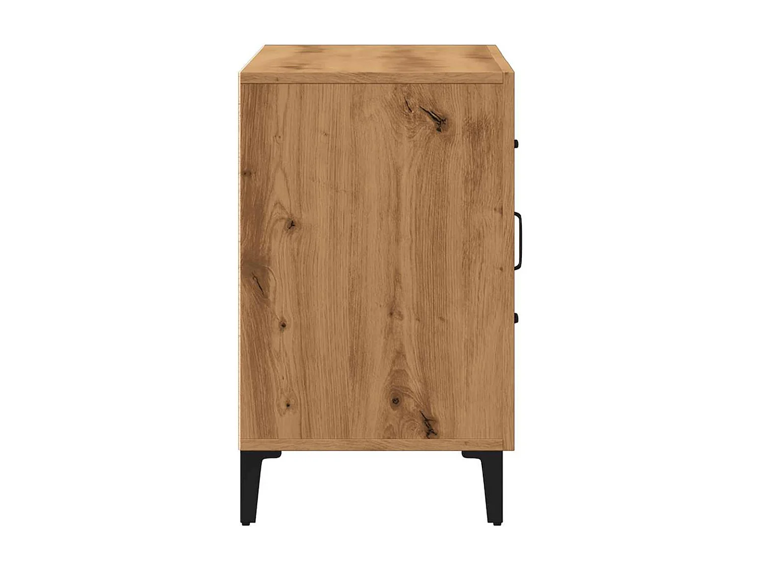 Buffet chêne artisanal 100x36x60 cm bois d'ingénierie