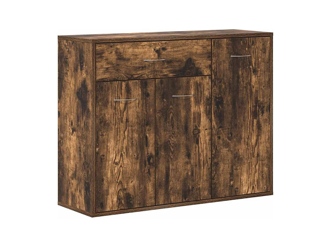 Buffet Chêne fumé 88x30x70 cm Bois d'ingénierie