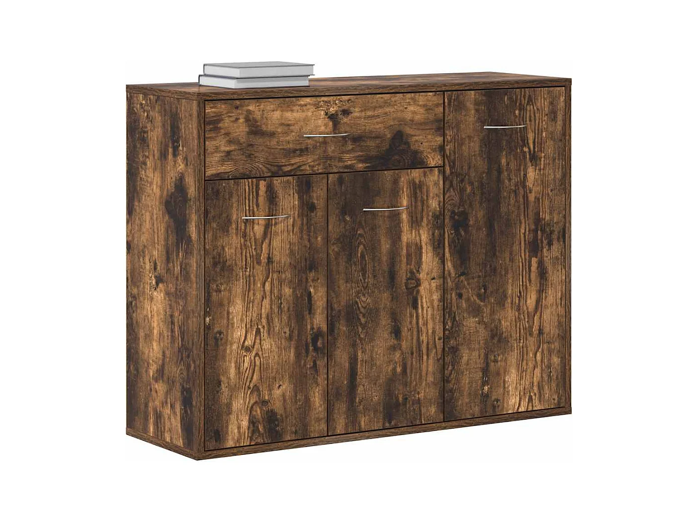 Buffet Chêne fumé 88x30x70 cm Bois d'ingénierie