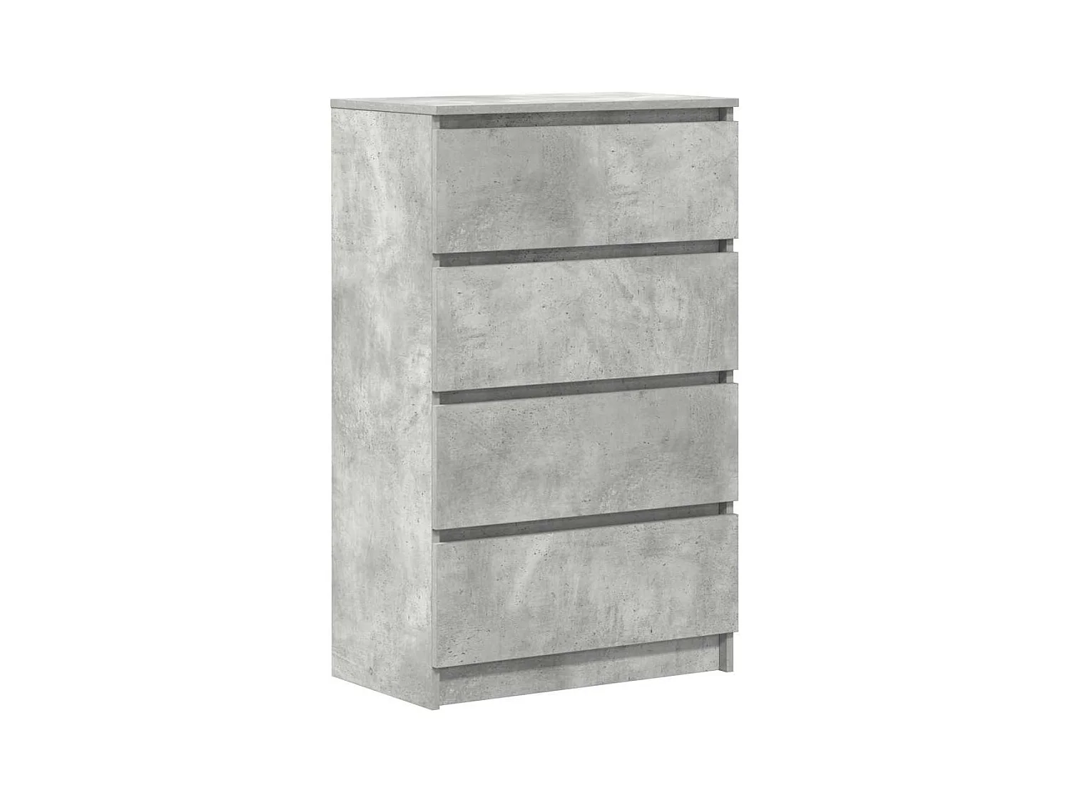 Buffet Gris béton 60x35x98,5 cm Bois d'ingénierie