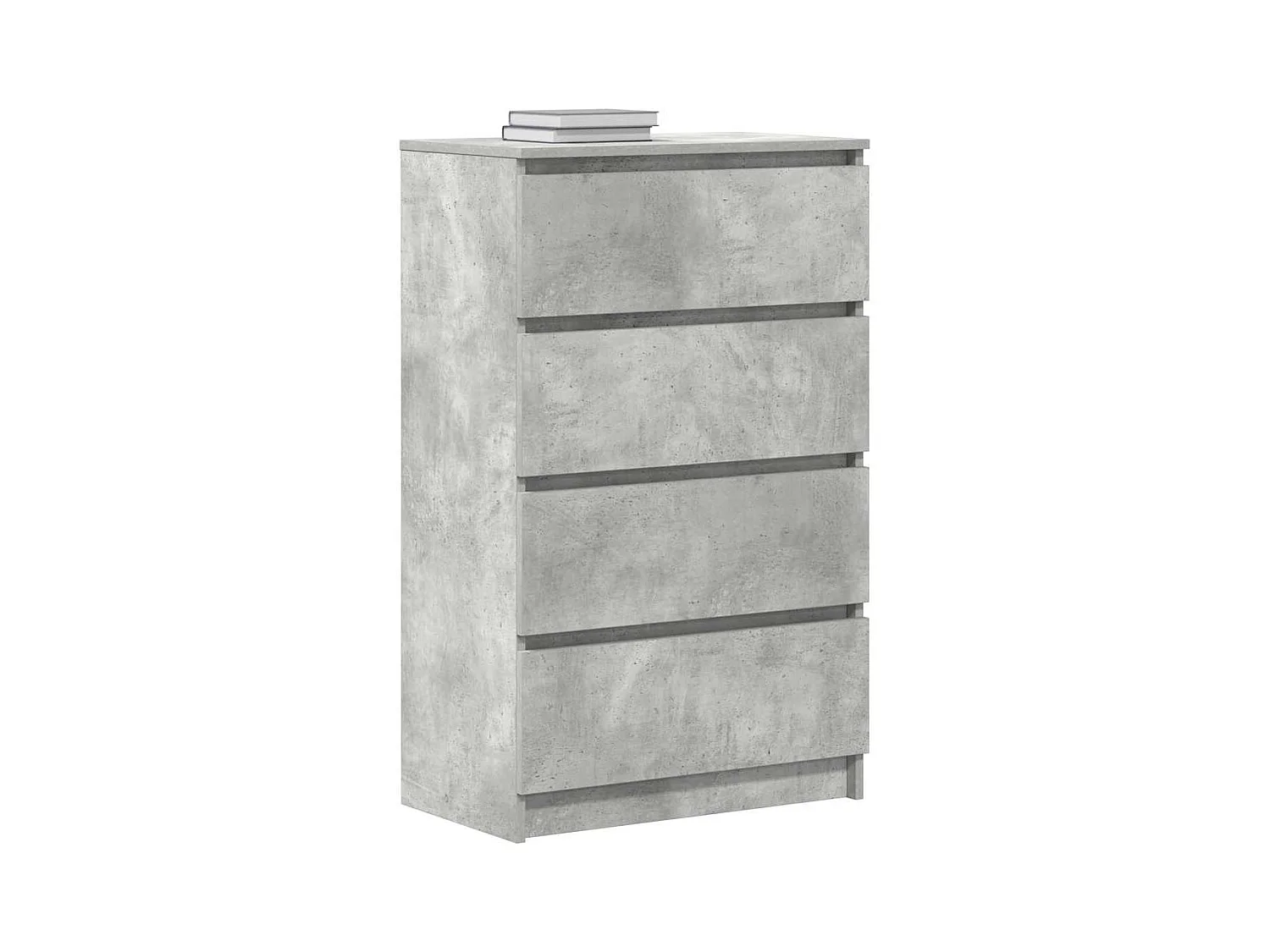 Buffet Gris béton 60x35x98,5 cm Bois d'ingénierie