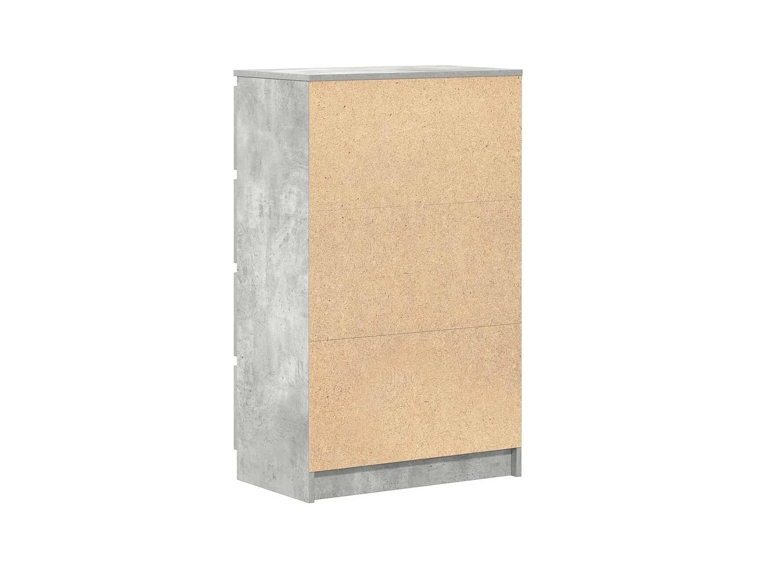 Buffet Gris béton 60x35x98,5 cm Bois d'ingénierie