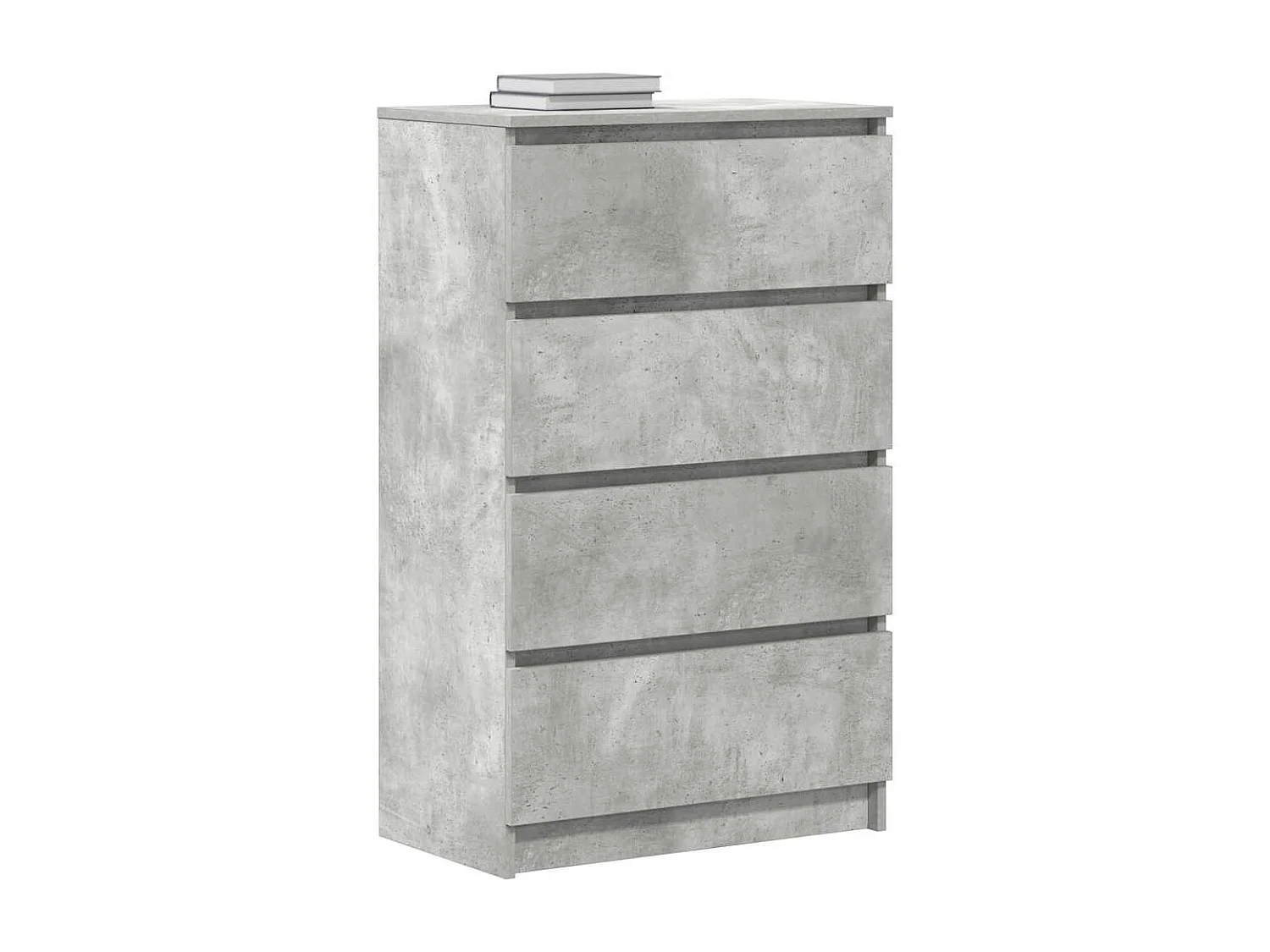 Buffet Gris béton 60x35x98,5 cm Bois d'ingénierie