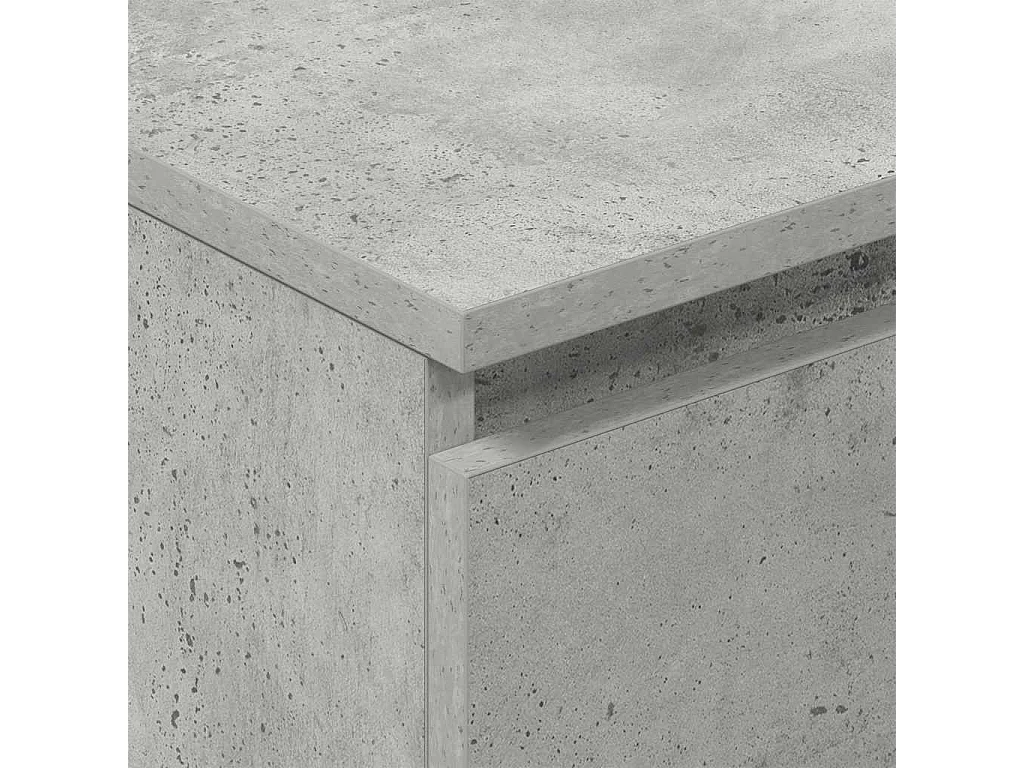 Buffet Gris béton 60x35x98,5 cm Bois d'ingénierie