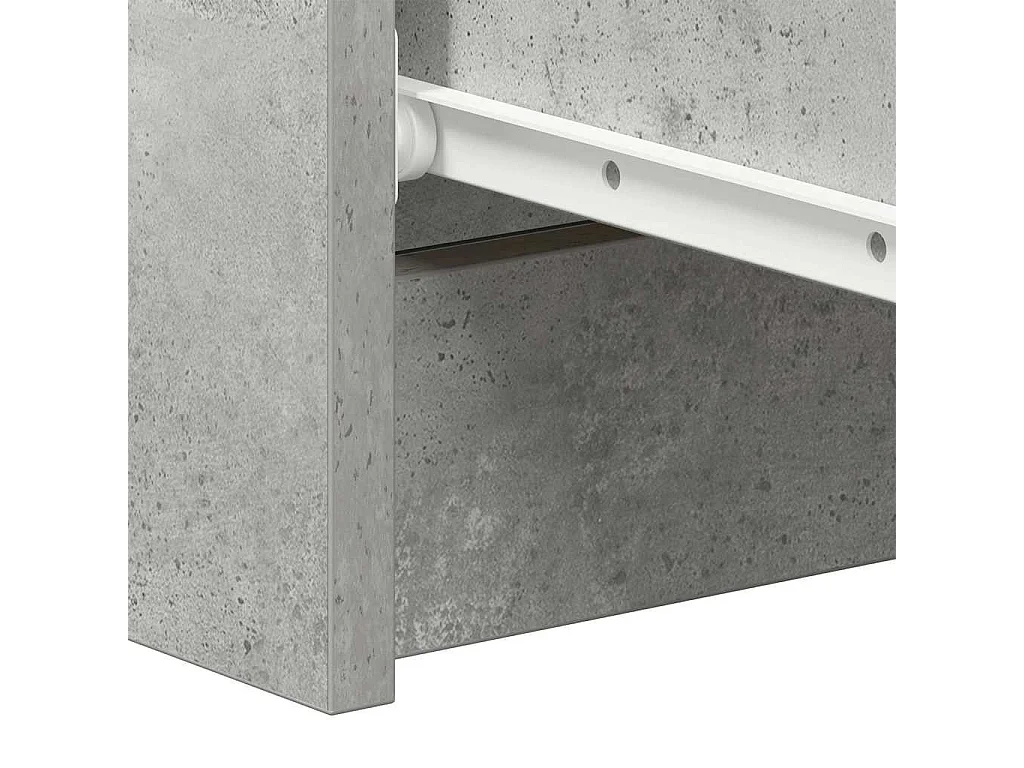 Buffet Gris béton 60x35x98,5 cm Bois d'ingénierie