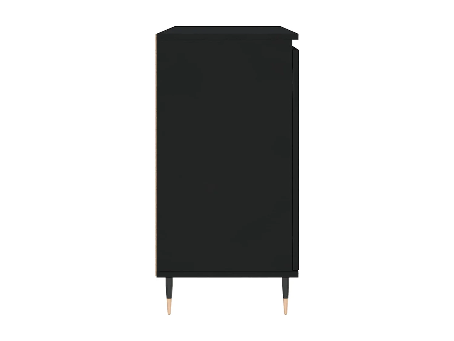 Buffet noir 104x35x70 cm bois d’ingénierie