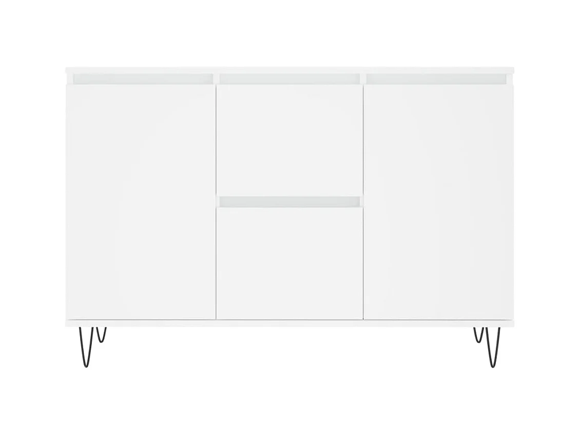 Buffet blanc 104x35x70 cm bois d'ingénierie