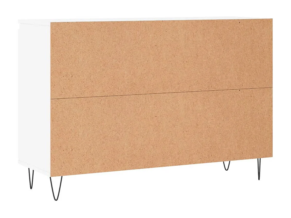 Credenza bianca 104x35x70 cm in legno ingegnerizzato