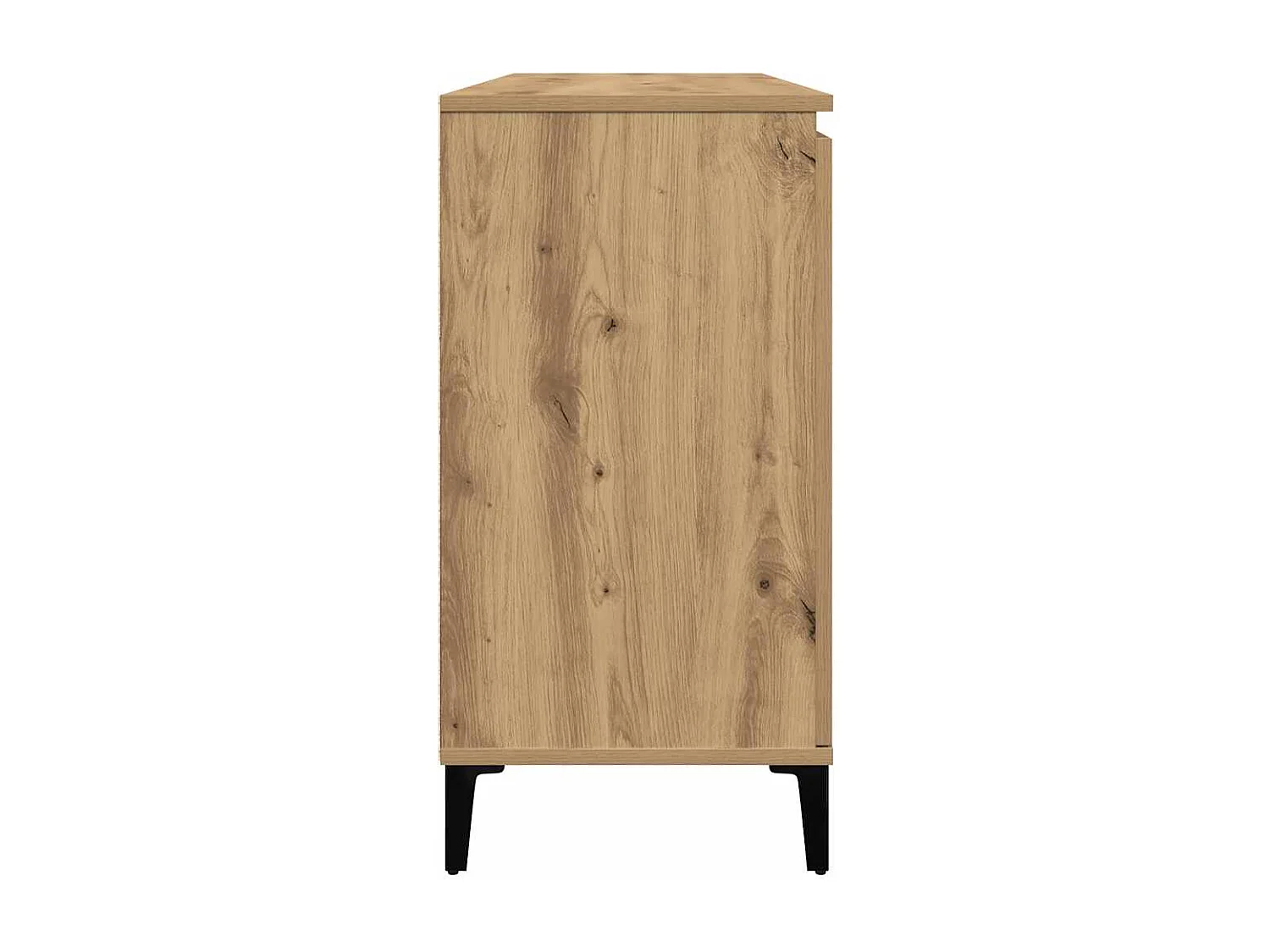 Buffet chêne artisanal 102x35x70 cm bois d'ingénierie