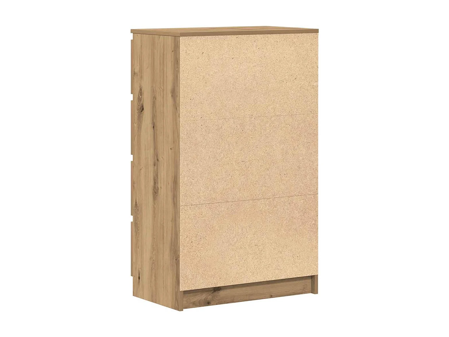 Buffet chêne artisanal 60x35x98,5 cm bois d'ingénierie