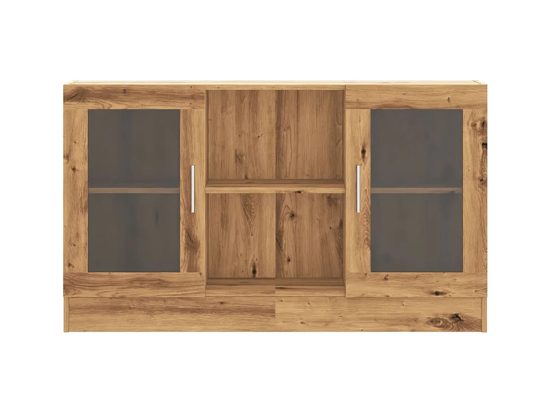 Handgemaakt eikenhouten dressoir 120x30,5x70 cm bewerkt hout