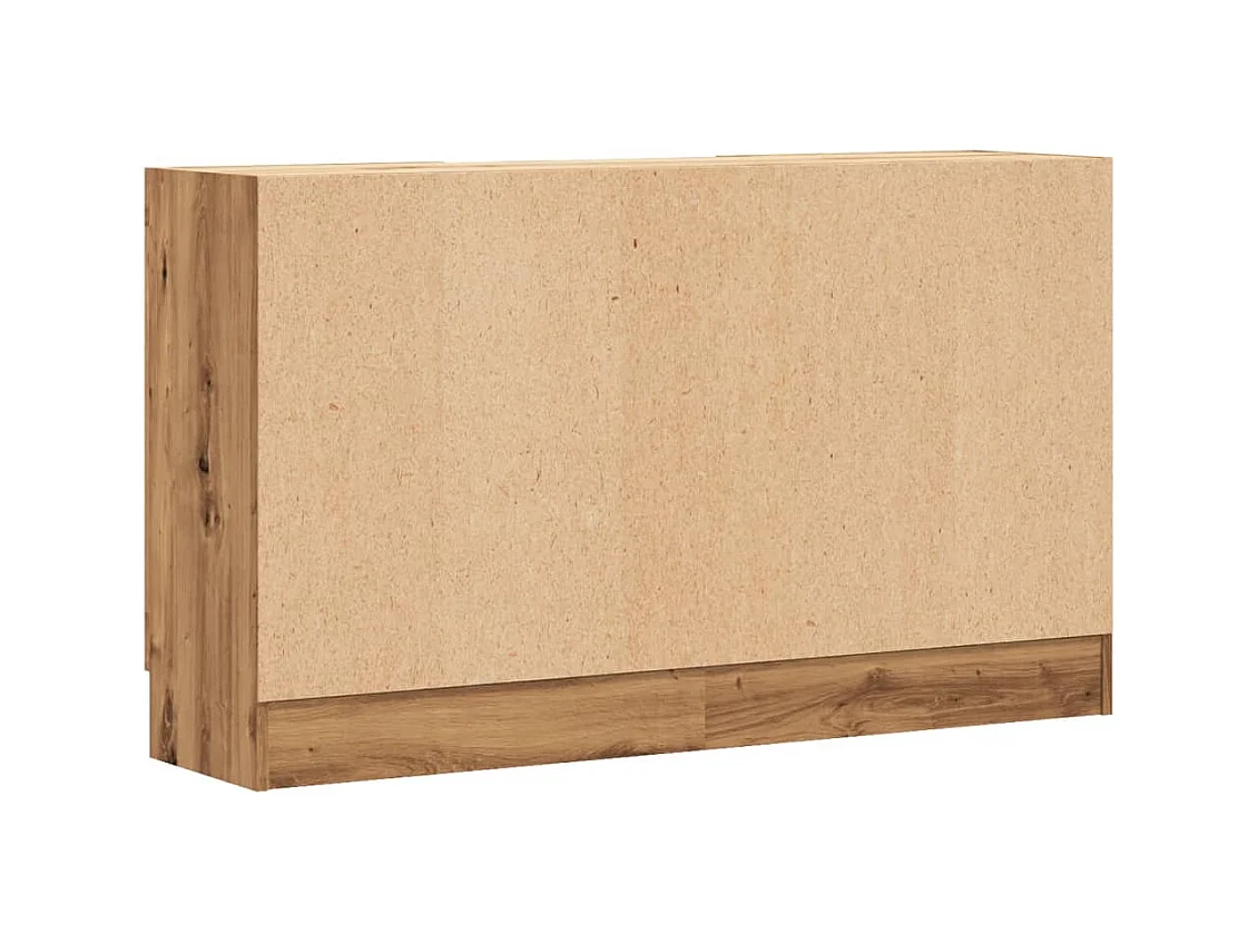 Handgemaakt eikenhouten dressoir 120x30,5x70 cm bewerkt hout