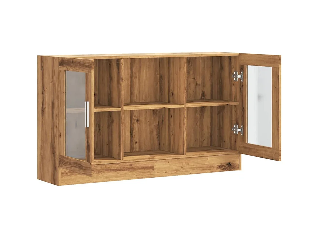 Handgemaakt eikenhouten dressoir 120x30,5x70 cm bewerkt hout