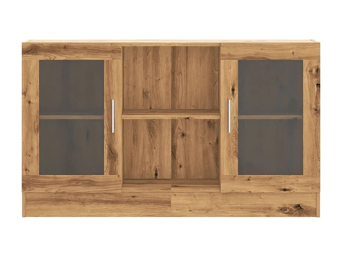 Buffet chêne artisanal 120x30,5x70 cm bois d'ingénierie