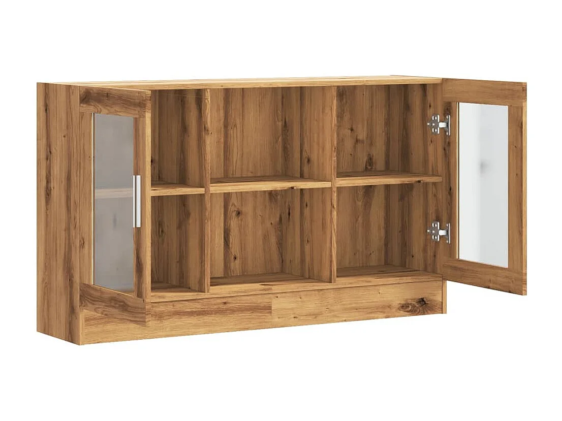Buffet chêne artisanal 120x30,5x70 cm bois d'ingénierie