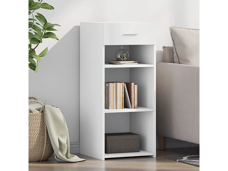 Wit dressoir 40x42,5x93 cm bewerkt hout