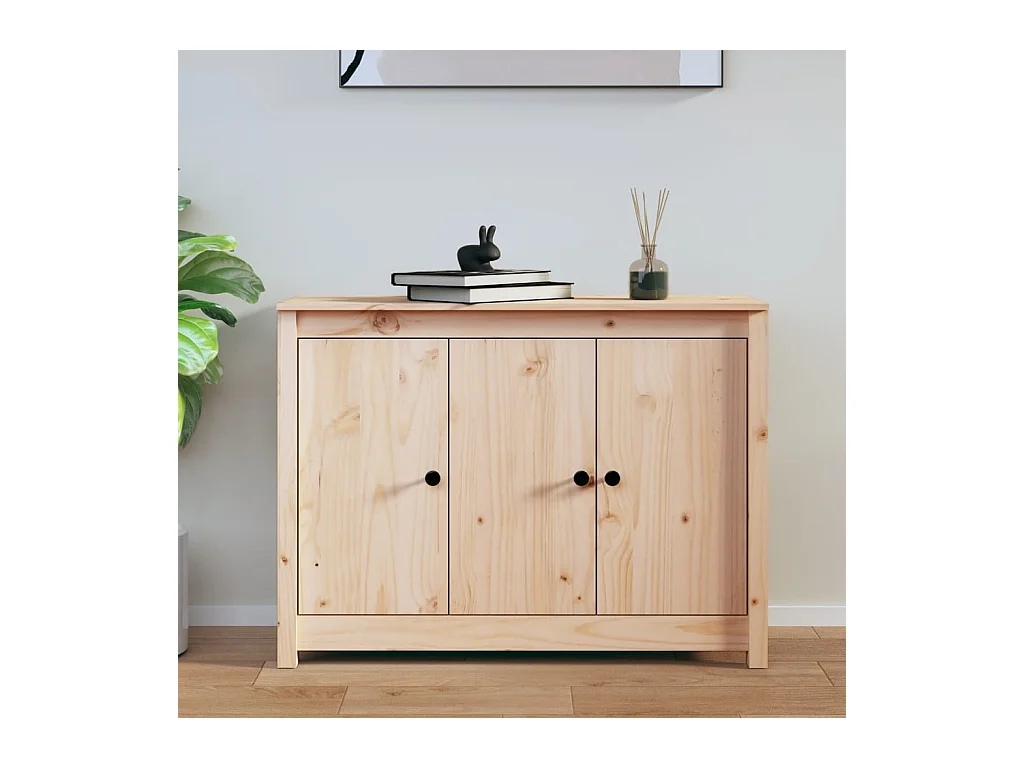 Buffet 100x35x74 cm Bois massif de pin