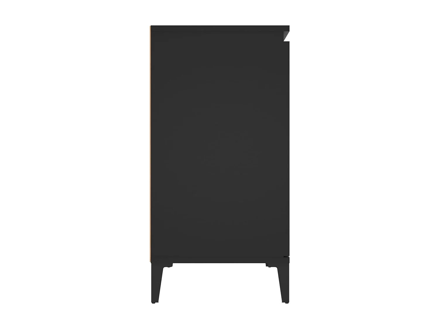 Buffet noir 104x35x70 cm bois d’ingénierie