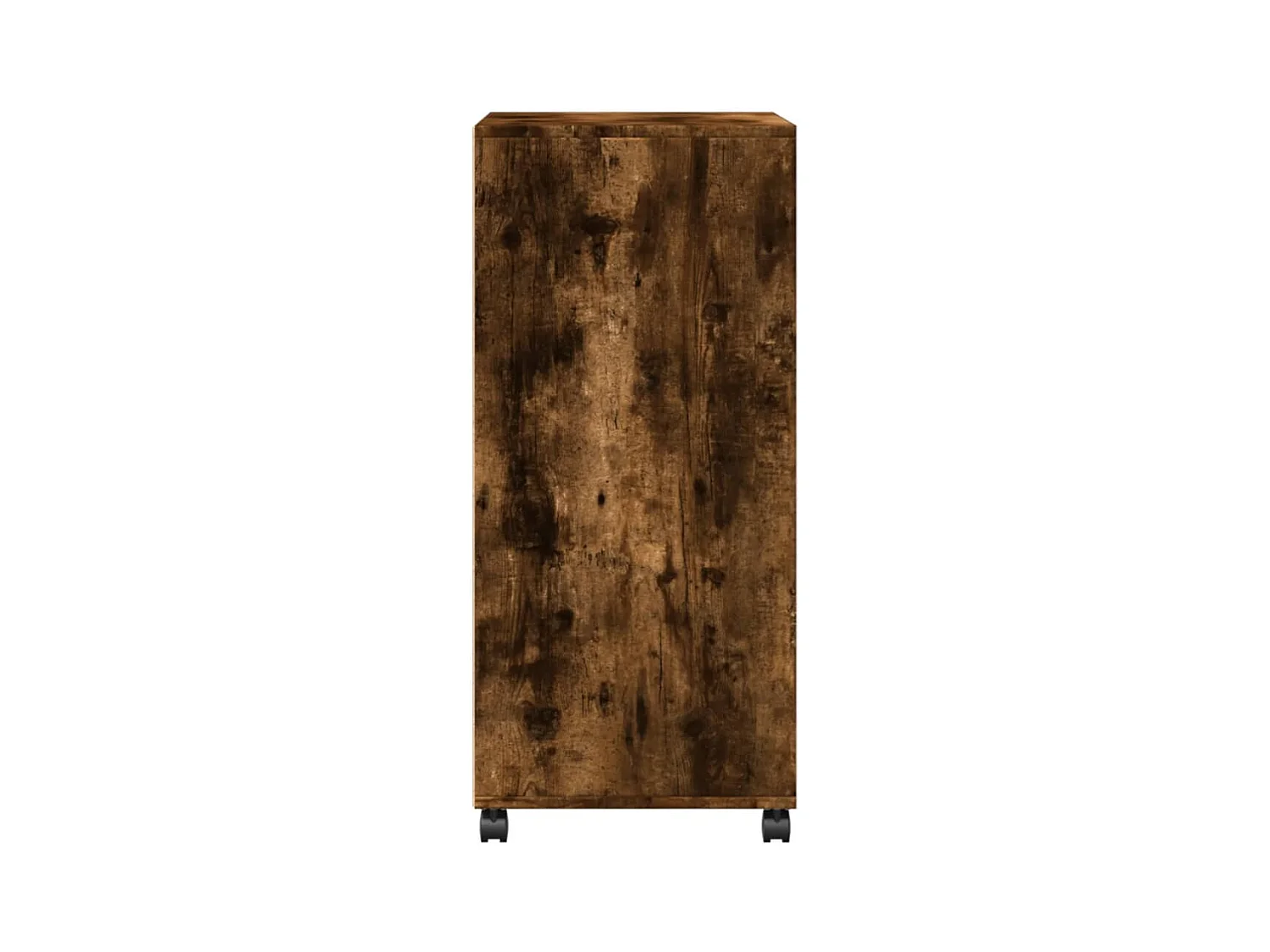 Armoire à roulettes chêne fumé 55x40x91 cm bois d'ingénierie