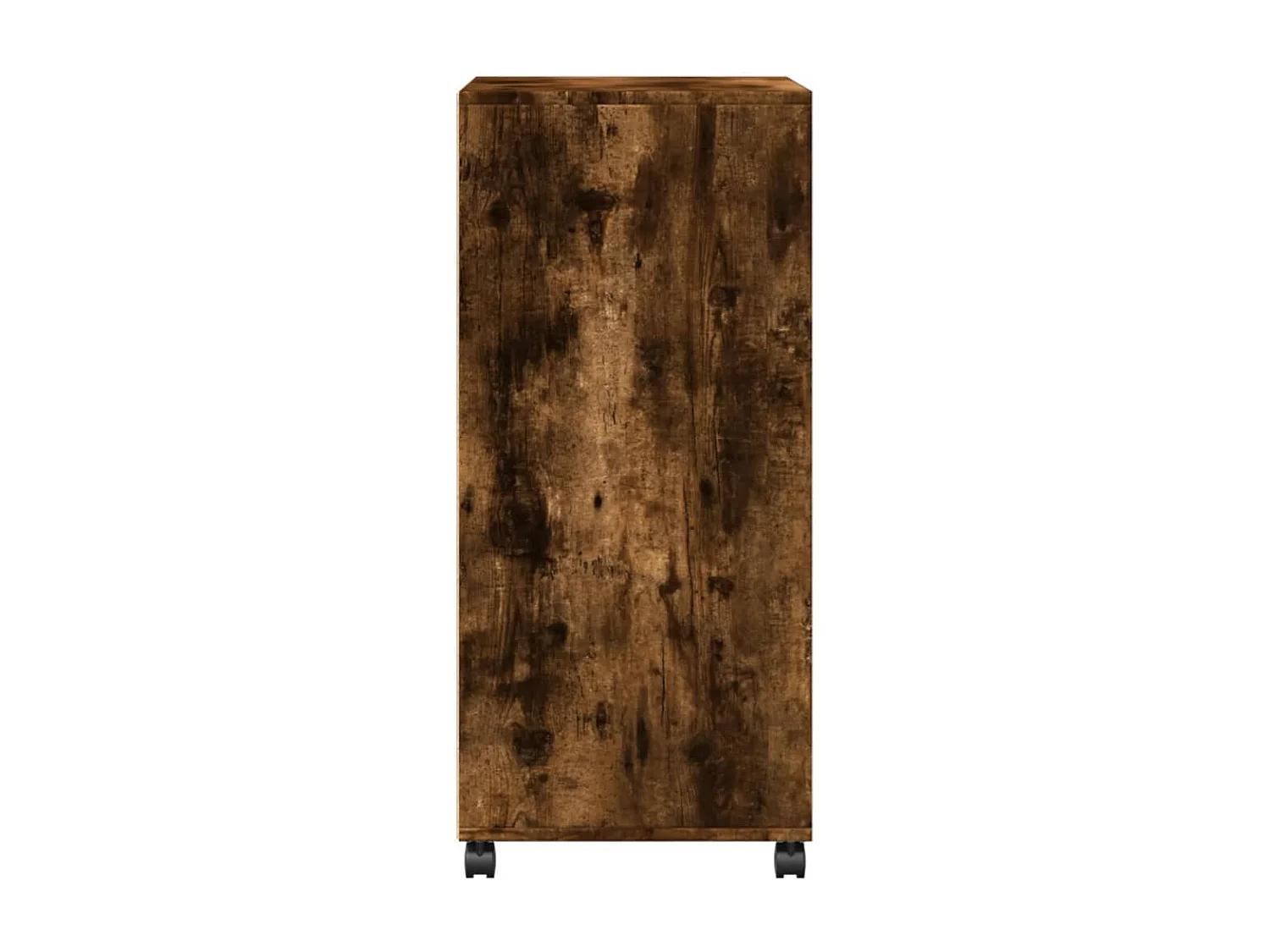 Armoire à roulettes chêne fumé 55x40x91 cm bois d'ingénierie