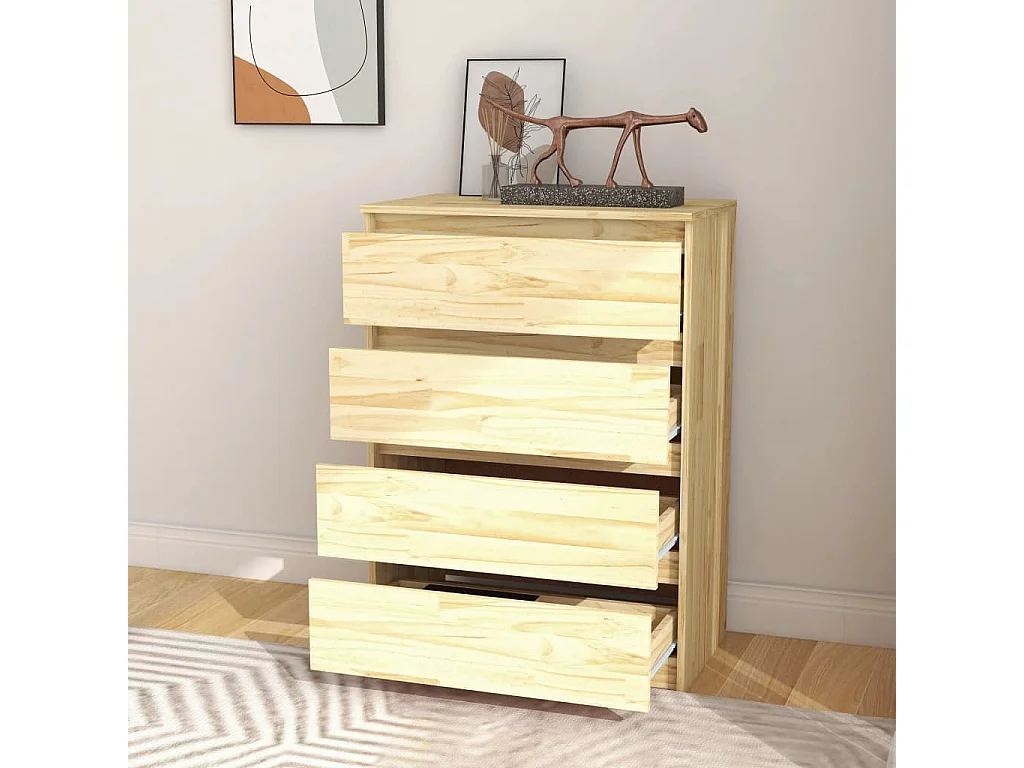 Armoire d'appoint 60x36x84 cm Bois de pin massif