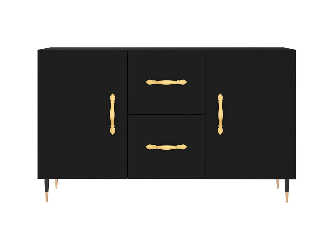Credenza nera 100x36x60 cm in legno ingegnerizzato