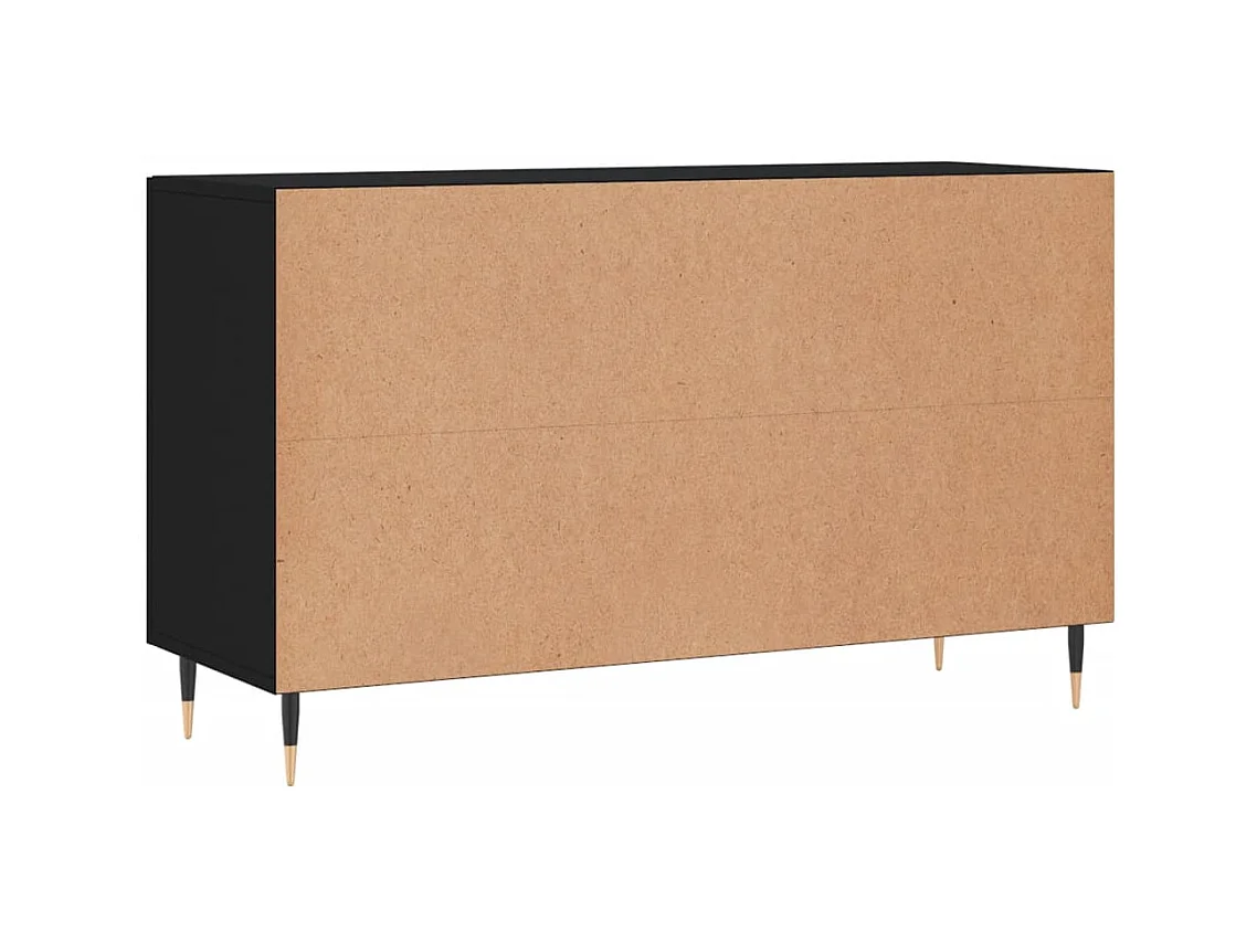 Credenza nera 100x36x60 cm in legno ingegnerizzato