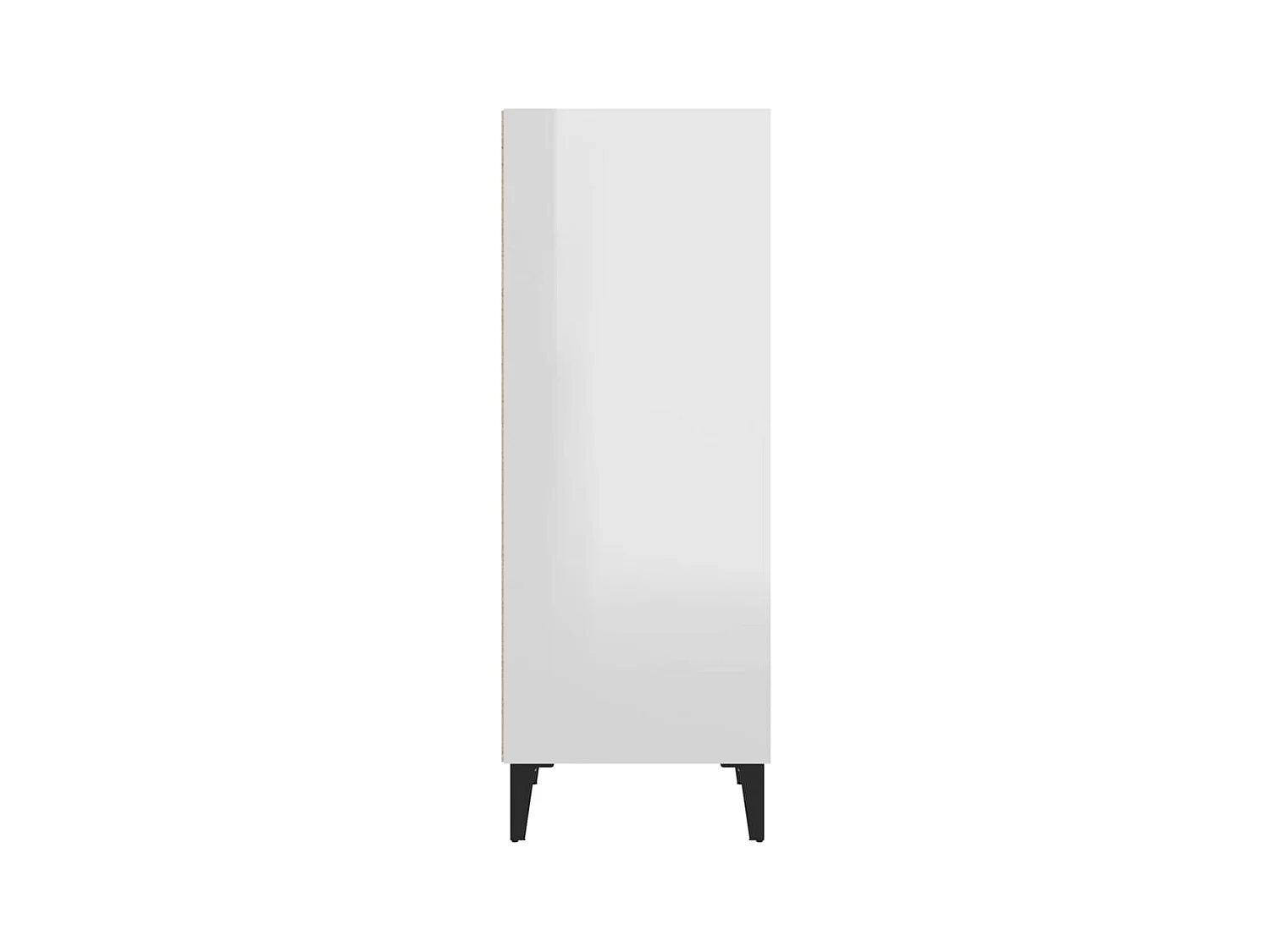 Aparador Blanco brillo 34,5x32,5x90 cm Madera de ingeniería