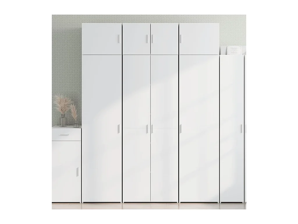 Mobile contenitore bianco 70x42,5x225 cm in legno ingegnerizzato