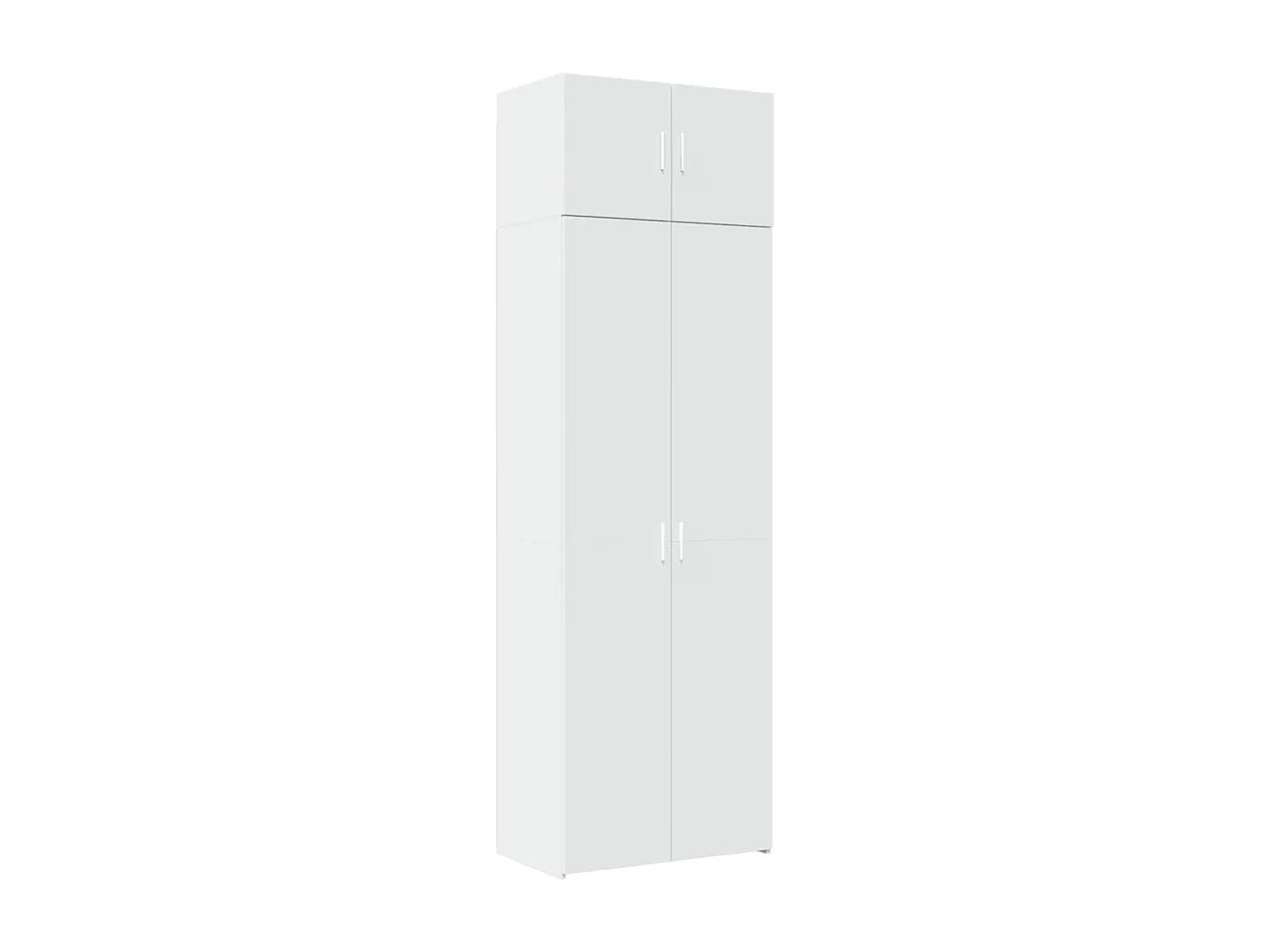 Armoire de rangement blanc 70x42,5x225 cm bois d'ingénierie