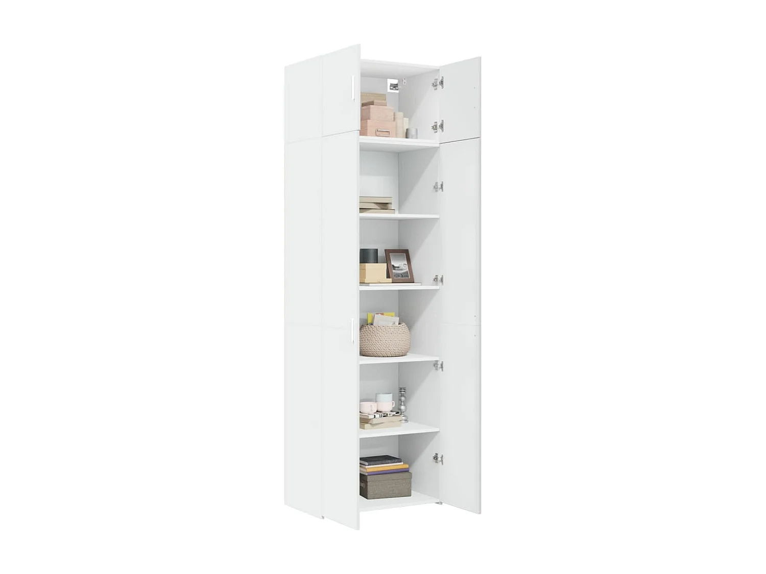 Armoire de rangement blanc 70x42,5x225 cm bois d'ingénierie