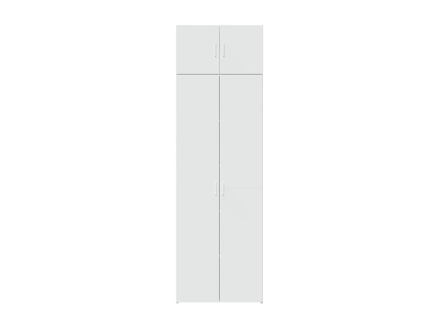 Armoire de rangement blanc 70x42,5x225 cm bois d'ingénierie