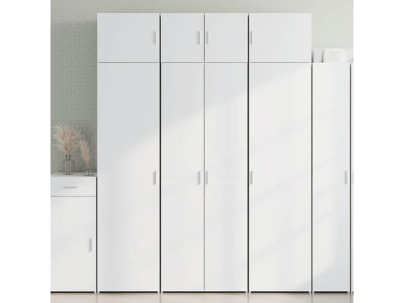 Armoire de rangement blanc 70x42,5x225 cm bois d'ingénierie