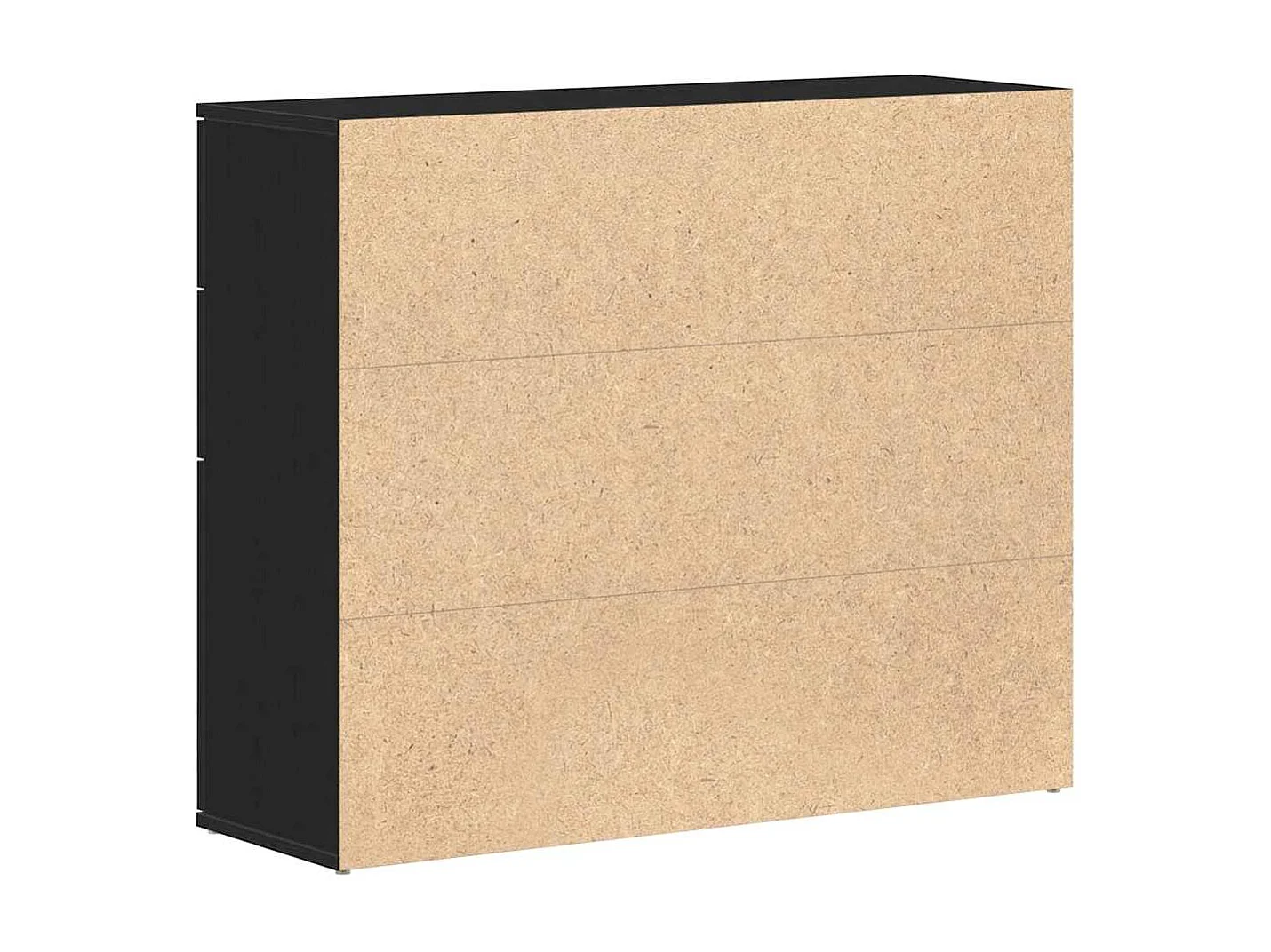 Buffet chêne noir 91x29,5x75 cm bois d'ingénierie