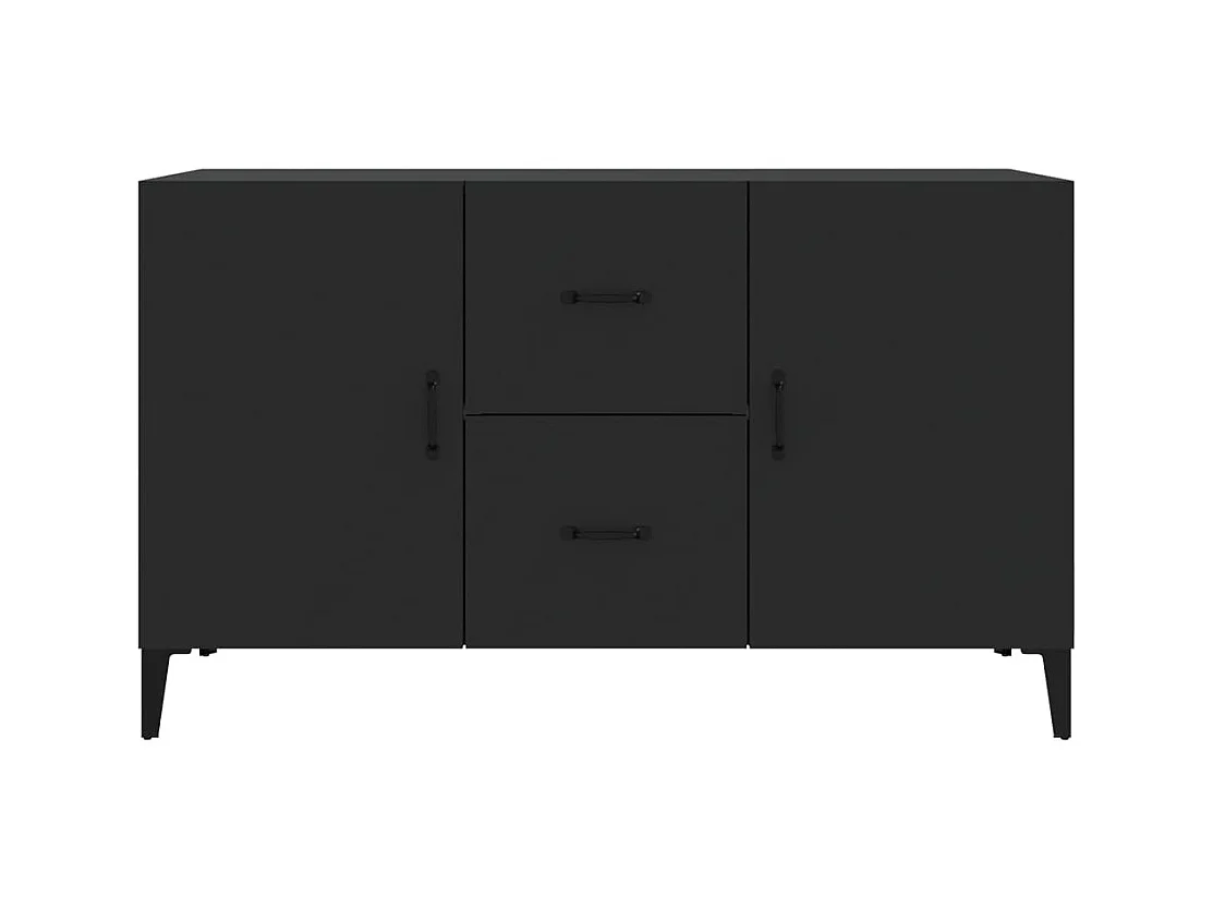 Credenza nera 100x36x60 cm in legno ingegnerizzato