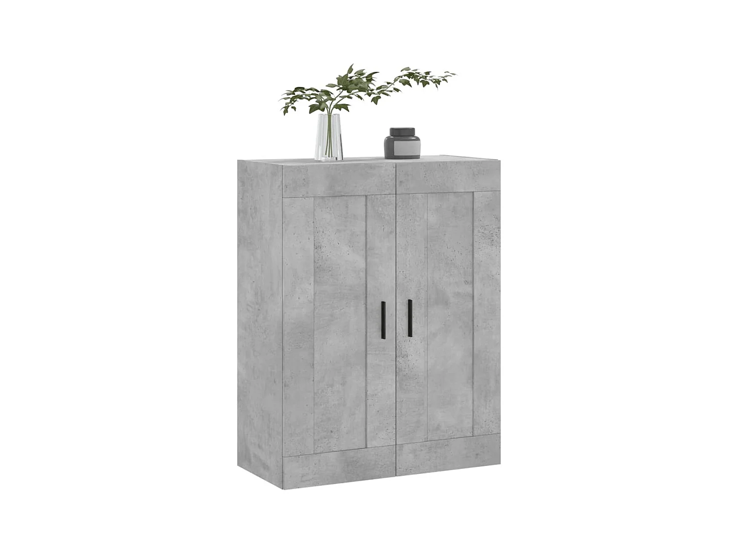 Armoire murale gris béton 69,5x34x90 cm bois d'ingénierie