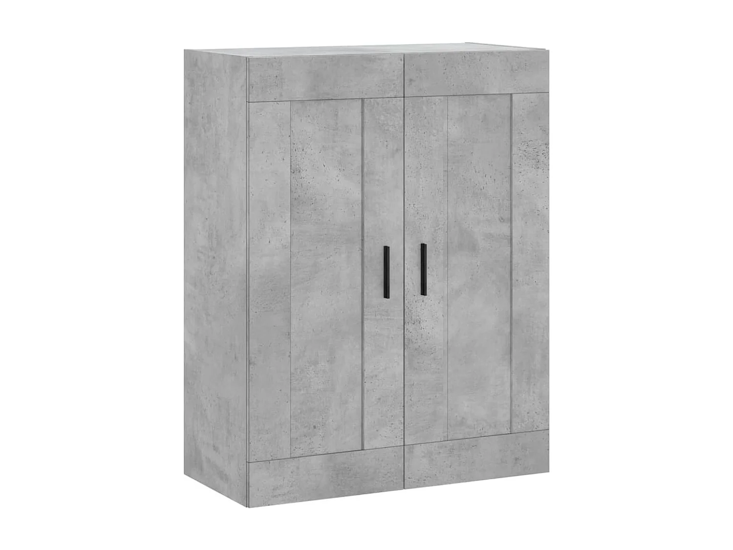 Betongrijze wandkast 69,5x34x90 cm bewerkt hout