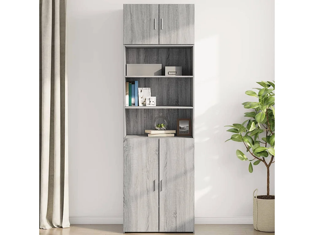 Armoire murale sonoma gris 70x42,5x40 cm bois d'ingénierie