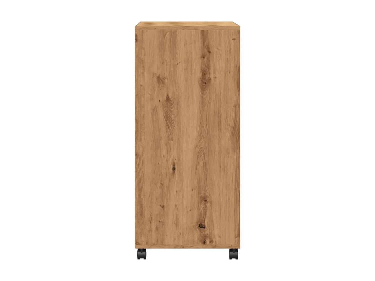 Armoire à roulettes chêne artisanal 55x40x91 cm bois ingénierie