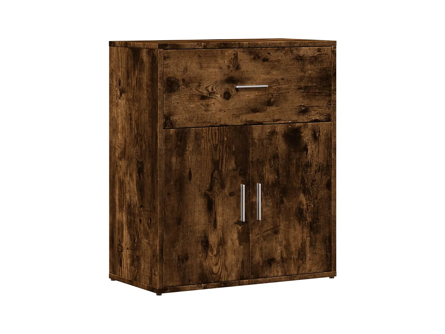 Buffet chêne fumé 60x31x70 cm bois d'ingénierie