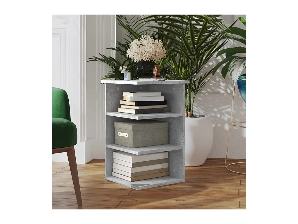 Armoire latérale Gris béton 35x35x55 cm Aggloméré