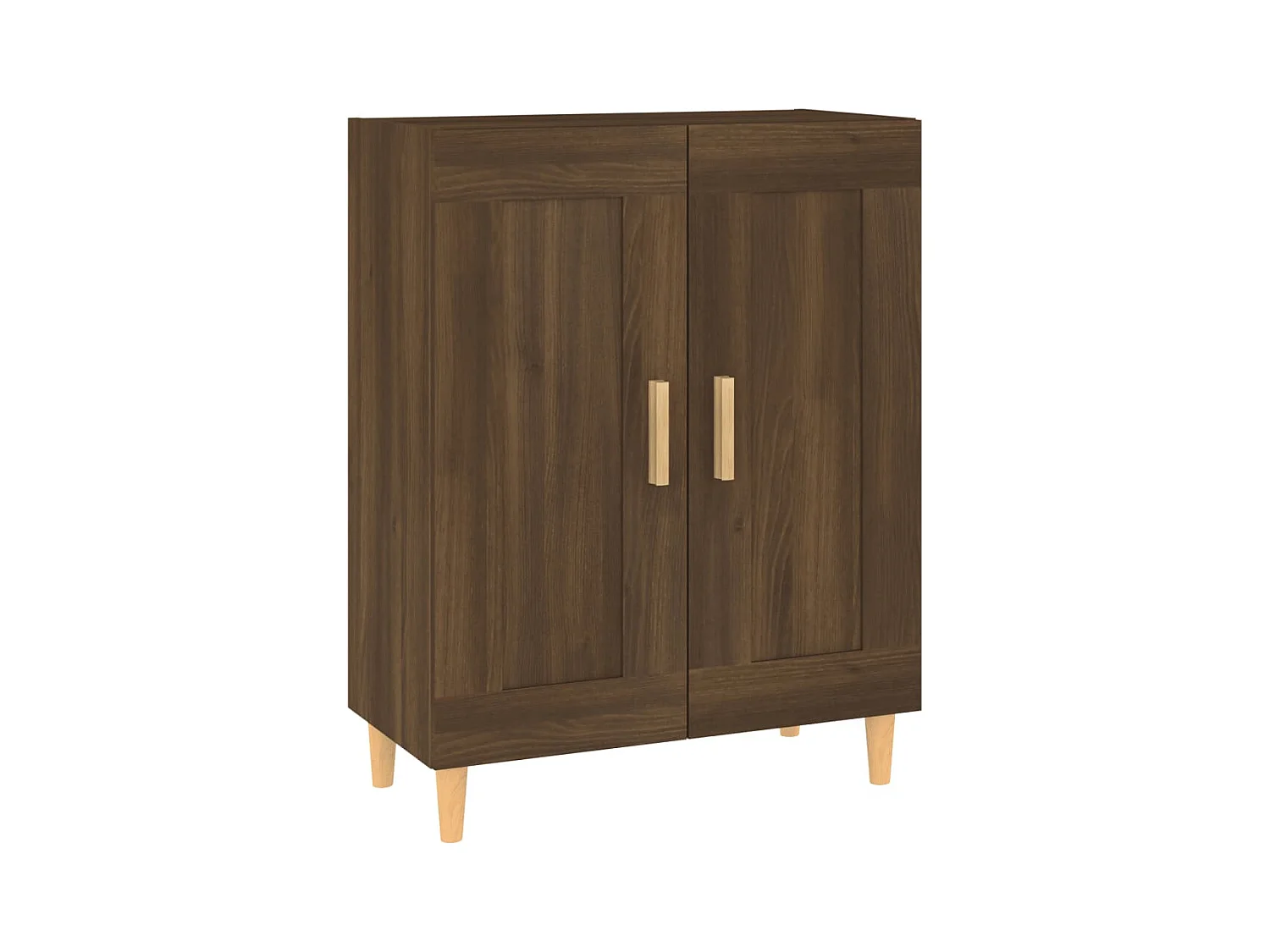 Credenza Rovere marrone 69,5x34x90 cm Legno composito