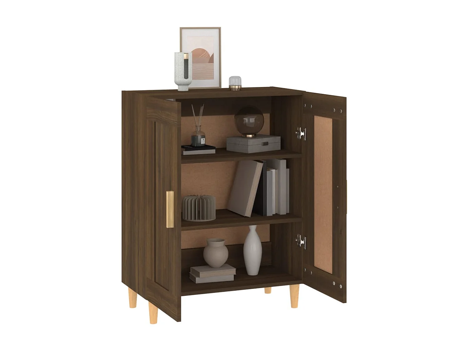 Sideboard Braune Eiche 69,5x34x90 cm Holzwerkstoff